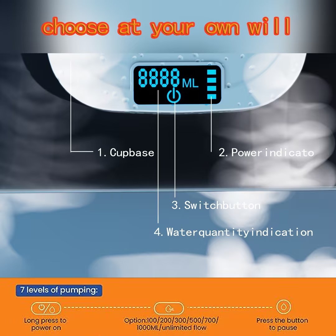 Automatic Rechargeable Desktop Water Dispenser with Stand – Suitable for Water Bottles